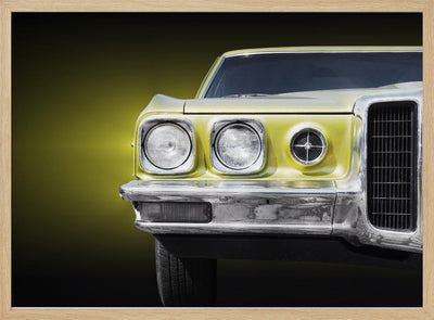 American classic car Bonneville 1970 Front - Stretched Canvas, Poster or Fine Art Print I Heart Wall Art