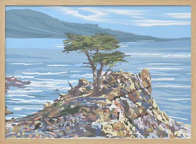Quiet Sentinel, 17 Mile Drive, California, USA - Stretched Canvas, Poster or Fine Art Print I Heart Wall Art