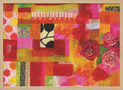 Vibrant Petal Patch - Stretched Canvas, Poster or Fine Art Print I Heart Wall Art