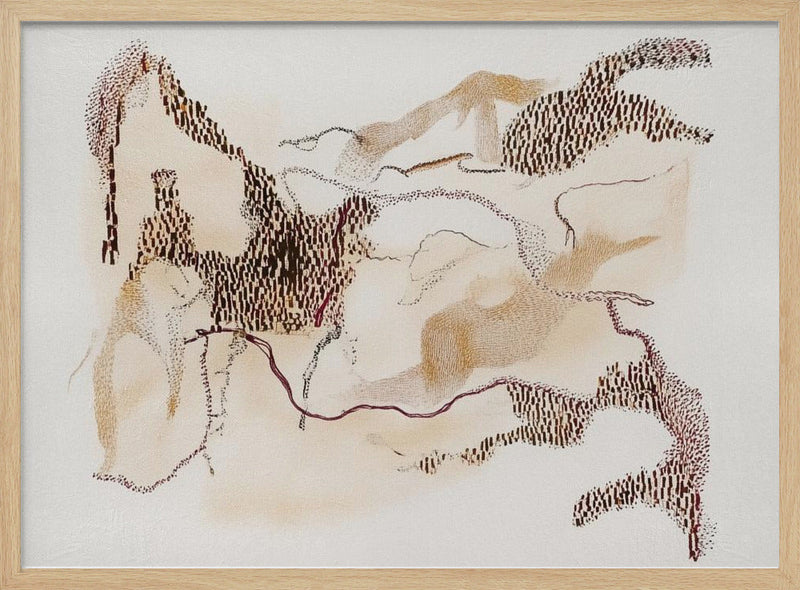 Primitive I - Stretched Canvas, Poster or Fine Art Print I Heart Wall Art