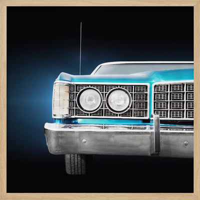 US classic car 1973 Limited Hardtop - Square Stretched Canvas, Poster or Fine Art Print I Heart Wall Art