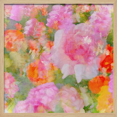 My Rose Garden Impression - Square Stretched Canvas, Poster or Fine Art Print I Heart Wall Art