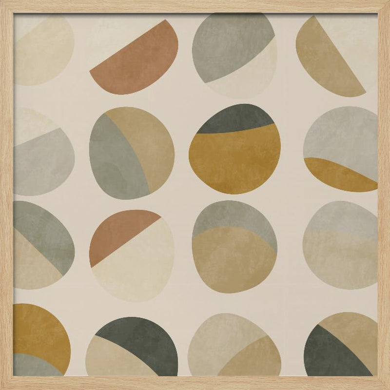 Pattern3 Mid Earth 4 - Square Stretched Canvas, Poster or Fine Art Print I Heart Wall Art