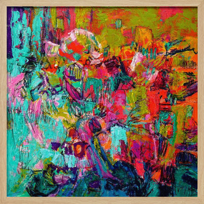 From My Garden Window - Square Stretched Canvas, Poster or Fine Art Print I Heart Wall Art