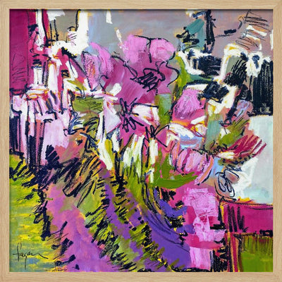 Df675a and To Everything There Is a Season Bloom I - Square Stretched Canvas, Poster or Fine Art Print I Heart Wall Art