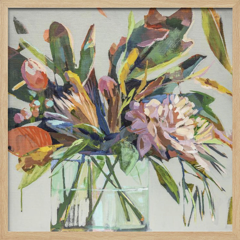 Spikeybouquet - Square Stretched Canvas, Poster or Fine Art Print I Heart Wall Art