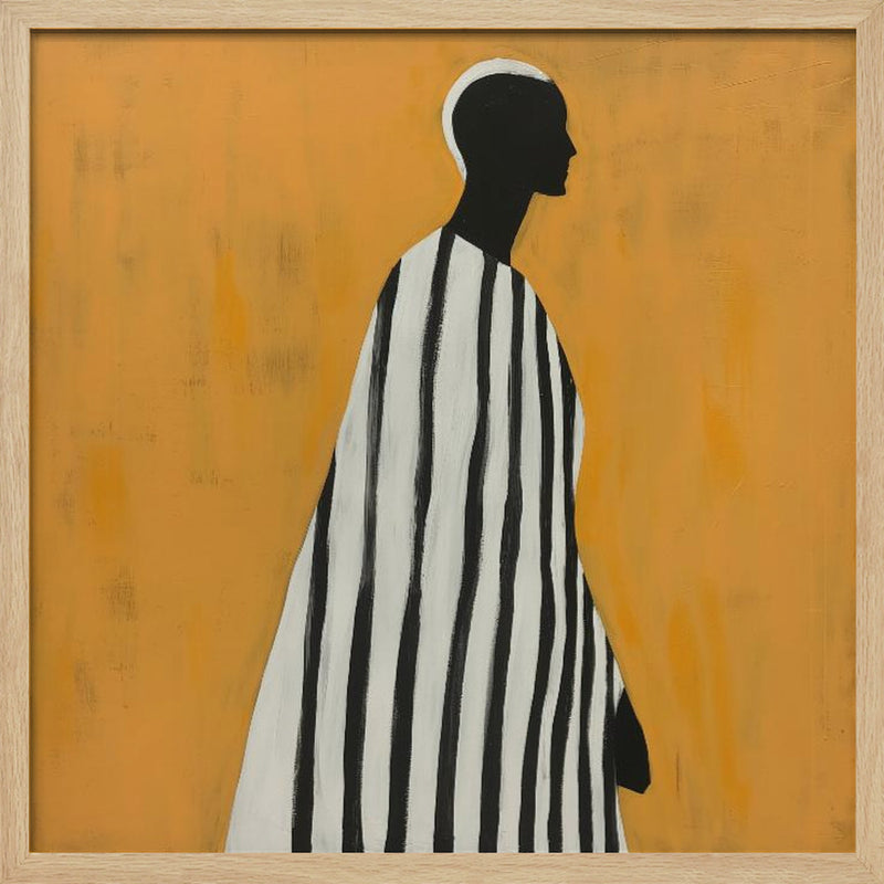 Portrait of a Man - Square Stretched Canvas, Poster or Fine Art Print I Heart Wall Art