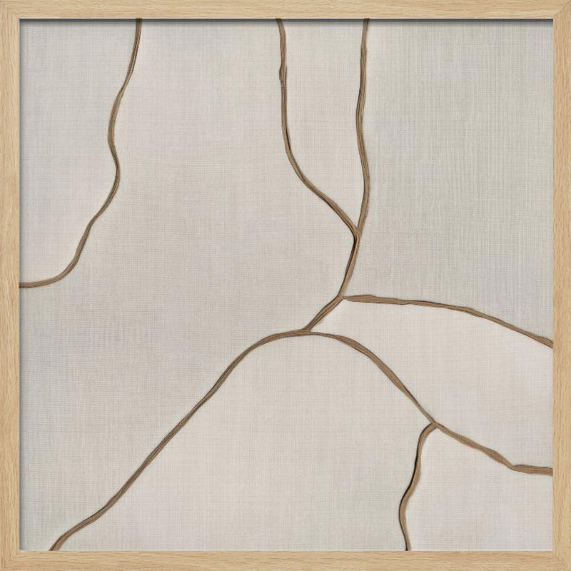 Trace I - Square Stretched Canvas, Poster or Fine Art Print I Heart Wall Art