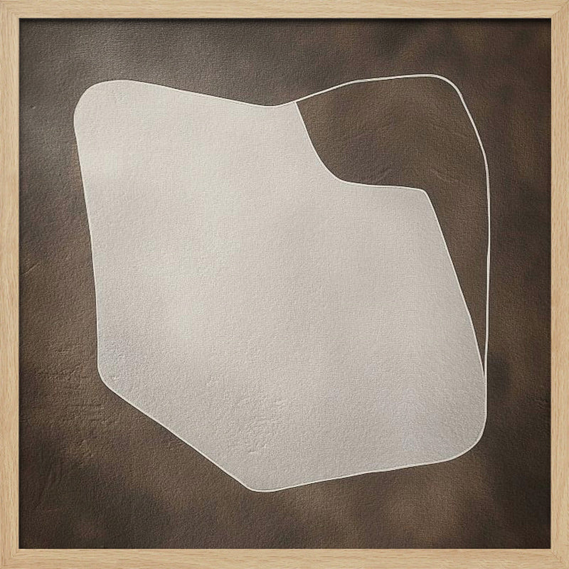 Line and shape I - Square Stretched Canvas, Poster or Fine Art Print I Heart Wall Art