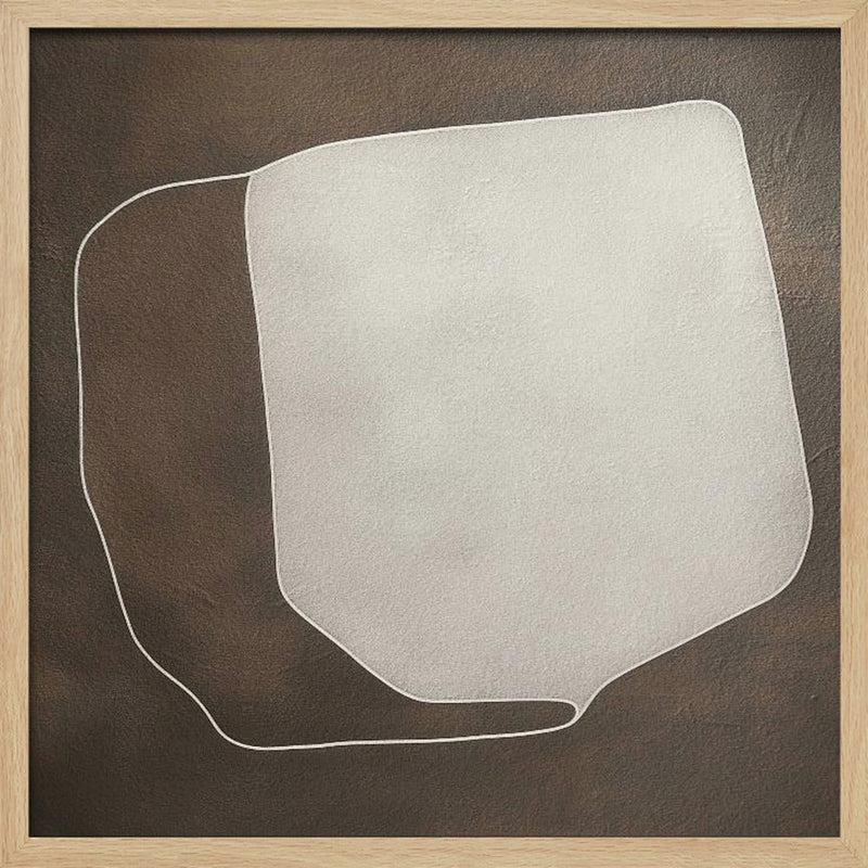 Line and shape II - Square Stretched Canvas, Poster or Fine Art Print I Heart Wall Art