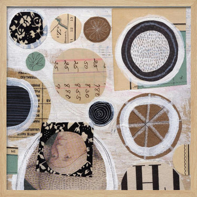 Whimsical Circles - Square Stretched Canvas, Poster or Fine Art Print I Heart Wall Art