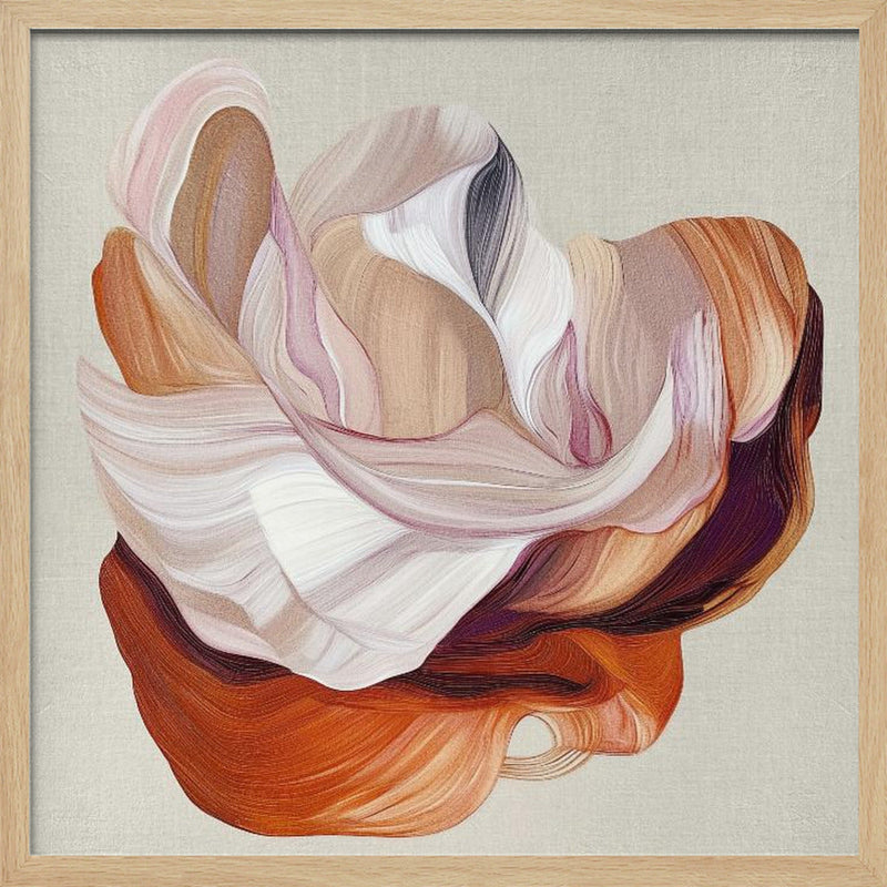 Flow Flower II - Square Stretched Canvas, Poster or Fine Art Print I Heart Wall Art