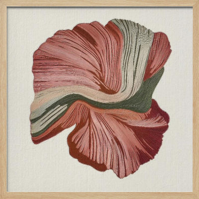 Floral Lines III - Square Stretched Canvas, Poster or Fine Art Print I Heart Wall Art