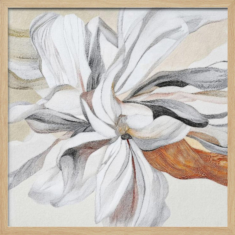 Fleur II - Square Stretched Canvas, Poster or Fine Art Print I Heart Wall Art