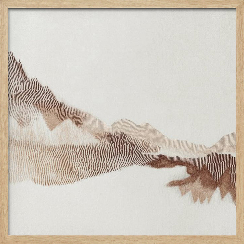 Peaceful nature I - Square Stretched Canvas, Poster or Fine Art Print I Heart Wall Art