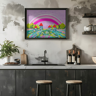 Opera Rose Rainbow - Stretched Canvas, Poster or Fine Art Print I Heart Wall Art