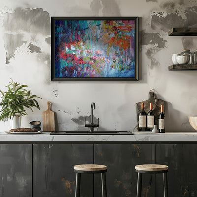 Chaotic Bloomscape - Stretched Canvas, Poster or Fine Art Print I Heart Wall Art