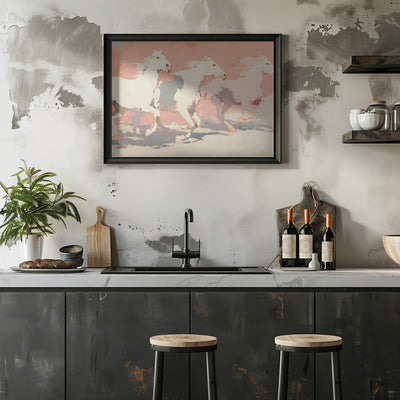 Wild horses no 2 - Stretched Canvas, Poster or Fine Art Print I Heart Wall Art