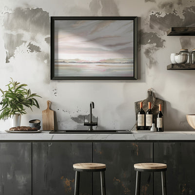 Misty Marshmallow - Stretched Canvas, Poster or Fine Art Print I Heart Wall Art