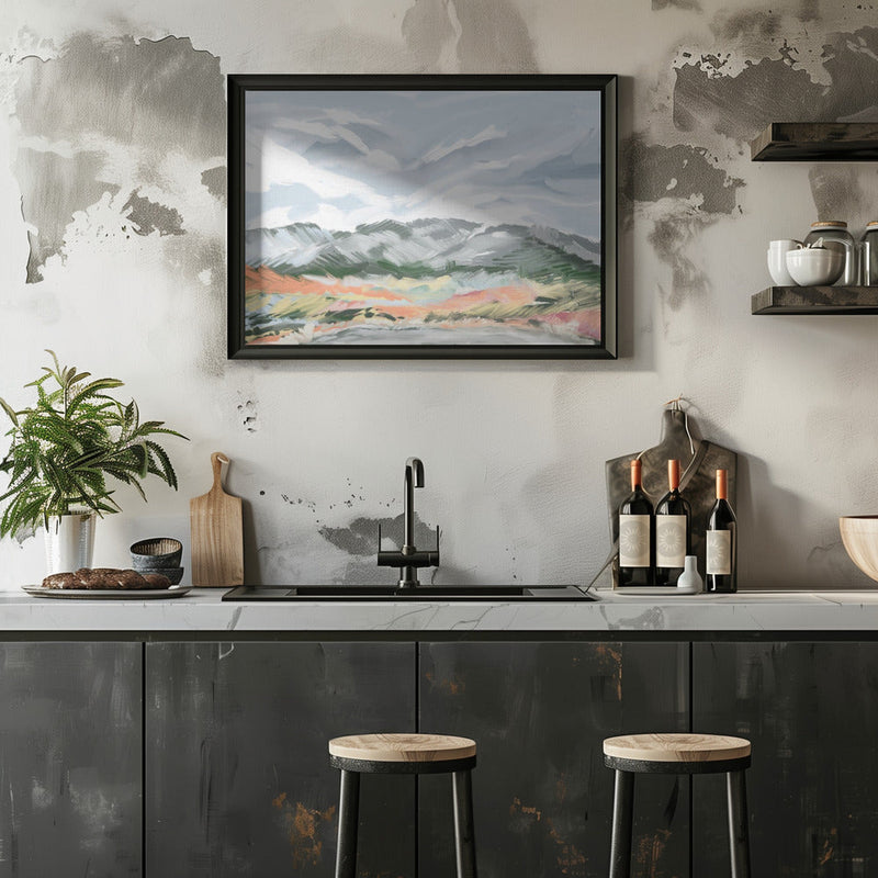 Whispering Peaks - Stretched Canvas, Poster or Fine Art Print I Heart Wall Art