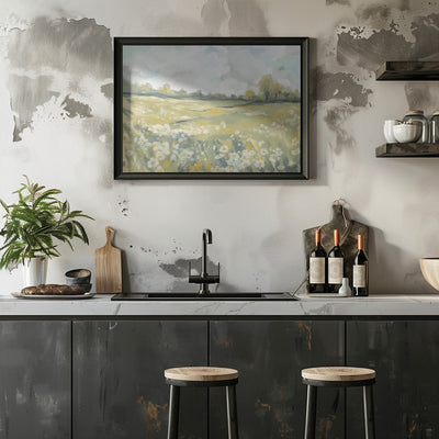 Dreamy Meadow Bliss - Stretched Canvas, Poster or Fine Art Print I Heart Wall Art