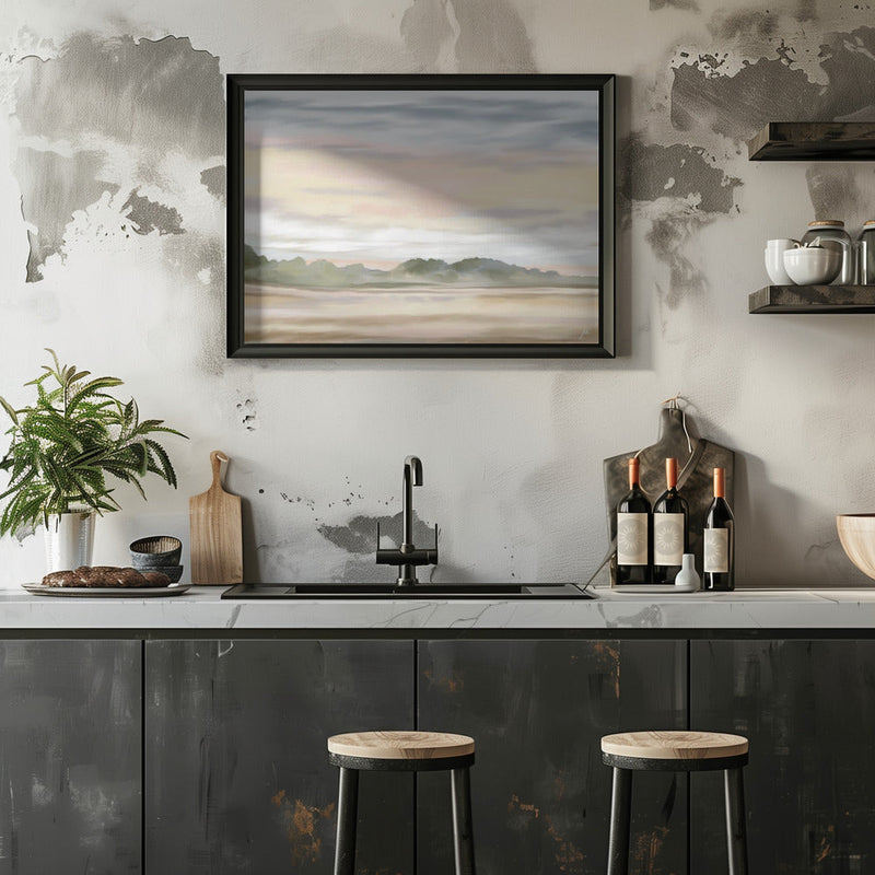 Gentle Dawnscape - Stretched Canvas, Poster or Fine Art Print I Heart Wall Art