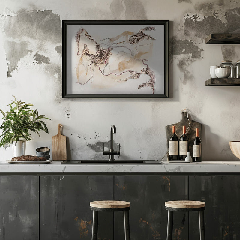 Primitive I - Stretched Canvas, Poster or Fine Art Print I Heart Wall Art