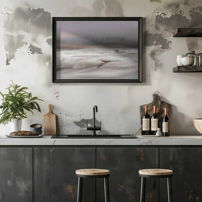 Solitude in White - Stretched Canvas, Poster or Fine Art Print