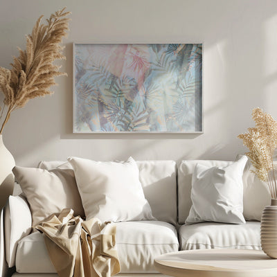 Ombre090floral - Stretched Canvas, Poster or Fine Art Print I Heart Wall Art