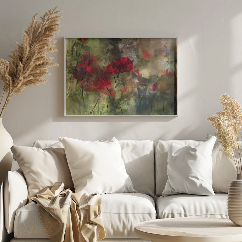 Poppies - Stretched Canvas, Poster or Fine Art Print I Heart Wall Art