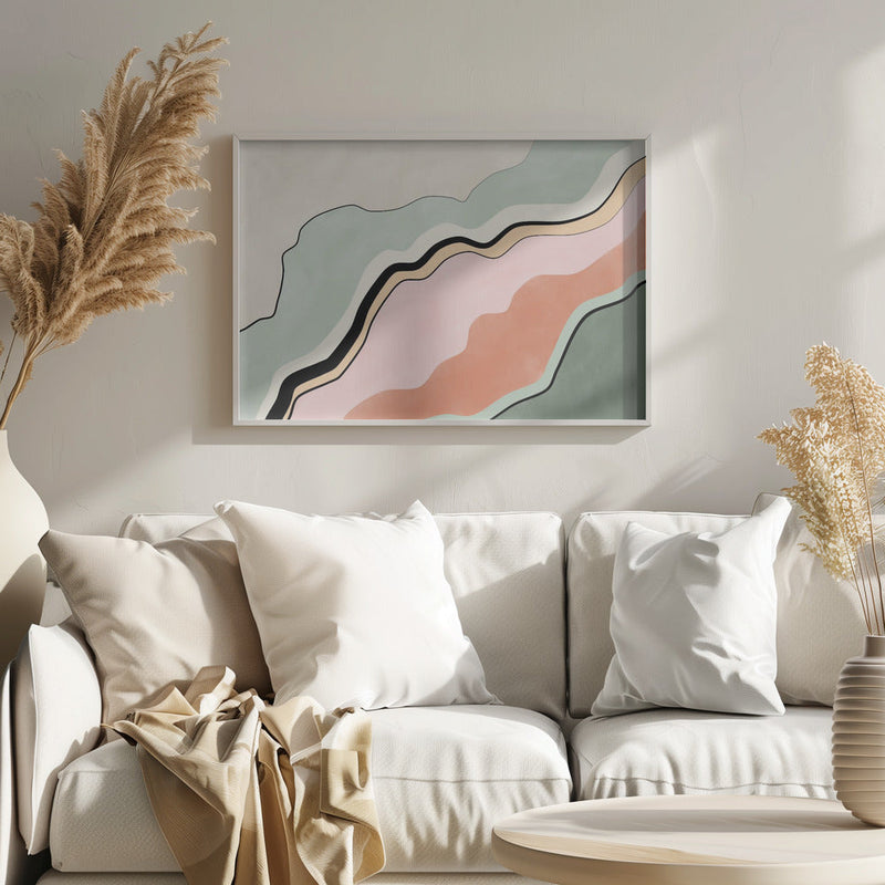 Flowing Horizons - Stretched Canvas, Poster or Fine Art Print I Heart Wall Art