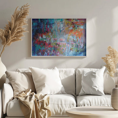 Chaotic Bloomscape - Stretched Canvas, Poster or Fine Art Print I Heart Wall Art