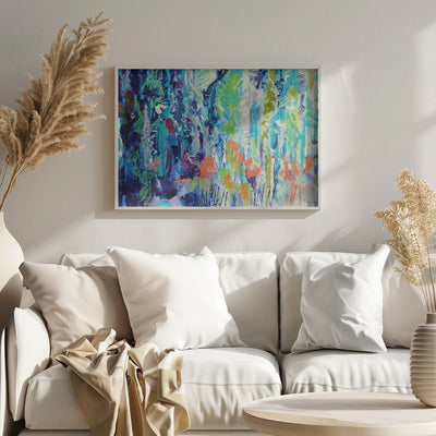 Brilliant Bloom Scape - Stretched Canvas, Poster or Fine Art Print I Heart Wall Art