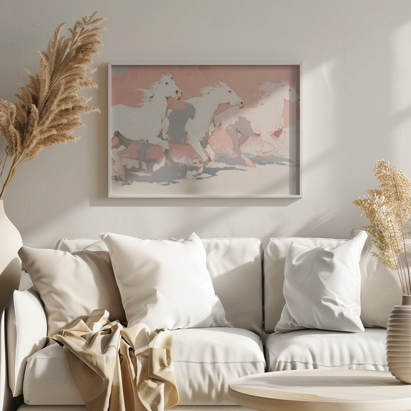 Wild horses no 2 - Stretched Canvas, Poster or Fine Art Print I Heart Wall Art