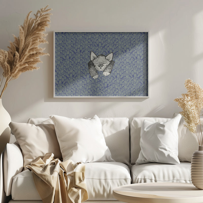 Kitty - Stretched Canvas, Poster or Fine Art Print I Heart Wall Art