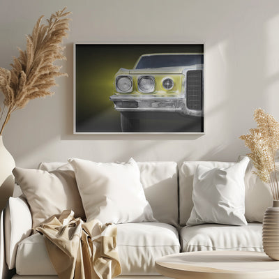 American classic car Bonneville 1970 Front - Stretched Canvas, Poster or Fine Art Print I Heart Wall Art