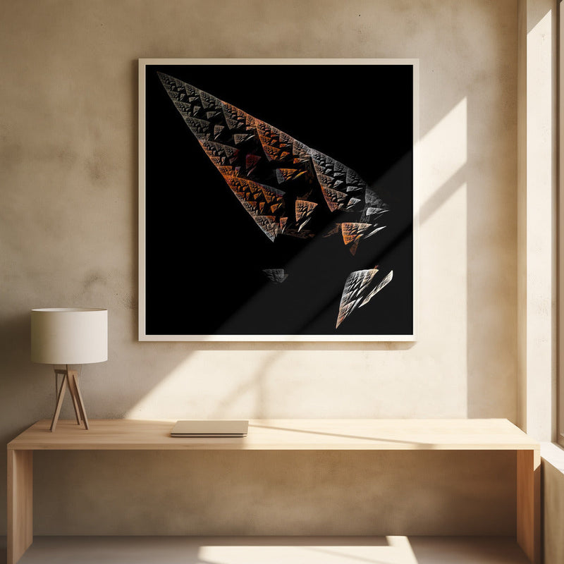 Broken Obelisk - Square Stretched Canvas, Poster or Fine Art Print I Heart Wall Art