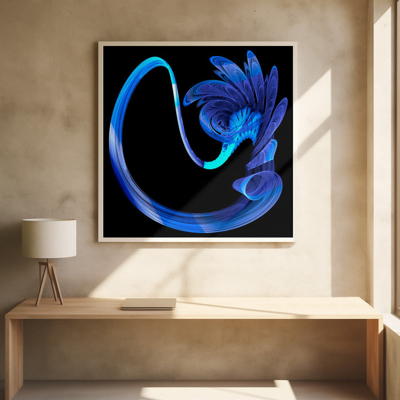 The Blues - Square Stretched Canvas, Poster or Fine Art Print I Heart Wall Art