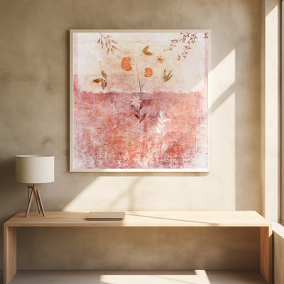 Pink - Square Stretched Canvas, Poster or Fine Art Print I Heart Wall Art