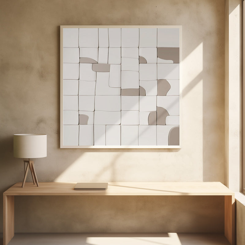 Pieces V - Square Stretched Canvas, Poster or Fine Art Print I Heart Wall Art