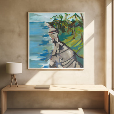Water's Edge - Square Stretched Canvas, Poster or Fine Art Print I Heart Wall Art