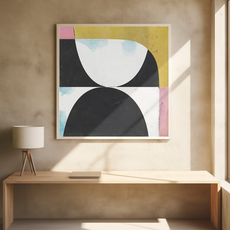 Touching - Square Stretched Canvas, Poster or Fine Art Print I Heart Wall Art