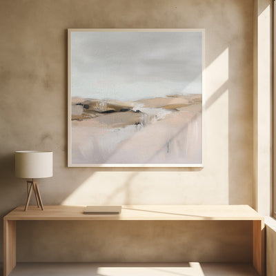 Farm View - Square Stretched Canvas, Poster or Fine Art Print I Heart Wall Art