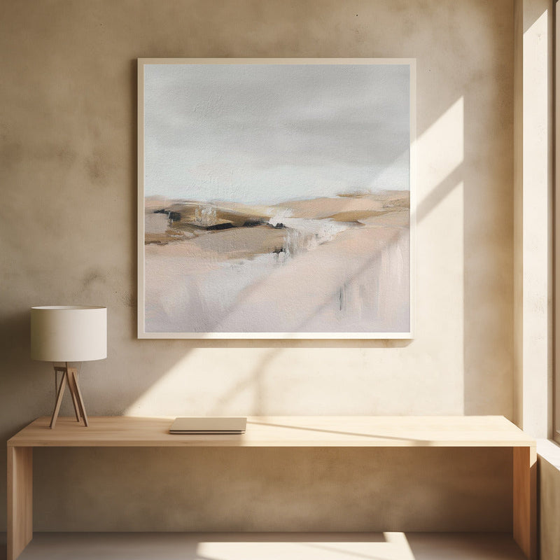 Farm View - Square Stretched Canvas, Poster or Fine Art Print I Heart Wall Art