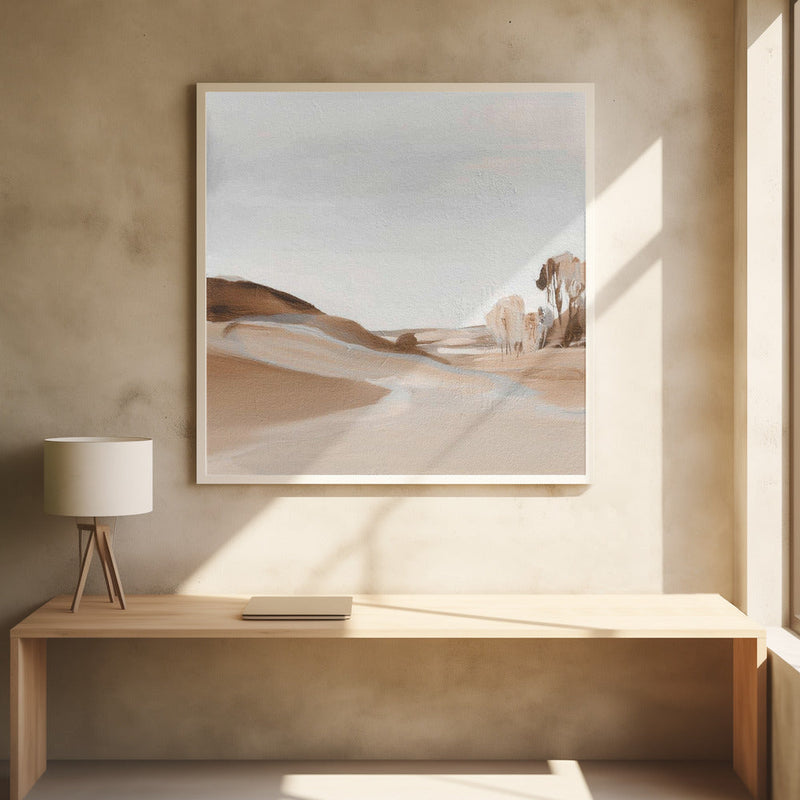 Farm View II - Square Stretched Canvas, Poster or Fine Art Print I Heart Wall Art