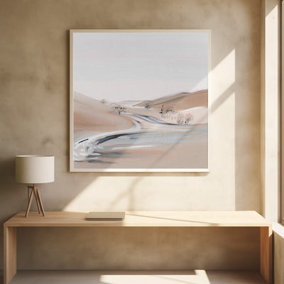 Farm View III - Square Stretched Canvas, Poster or Fine Art Print I Heart Wall Art