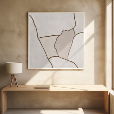 Trace II - Square Stretched Canvas, Poster or Fine Art Print I Heart Wall Art