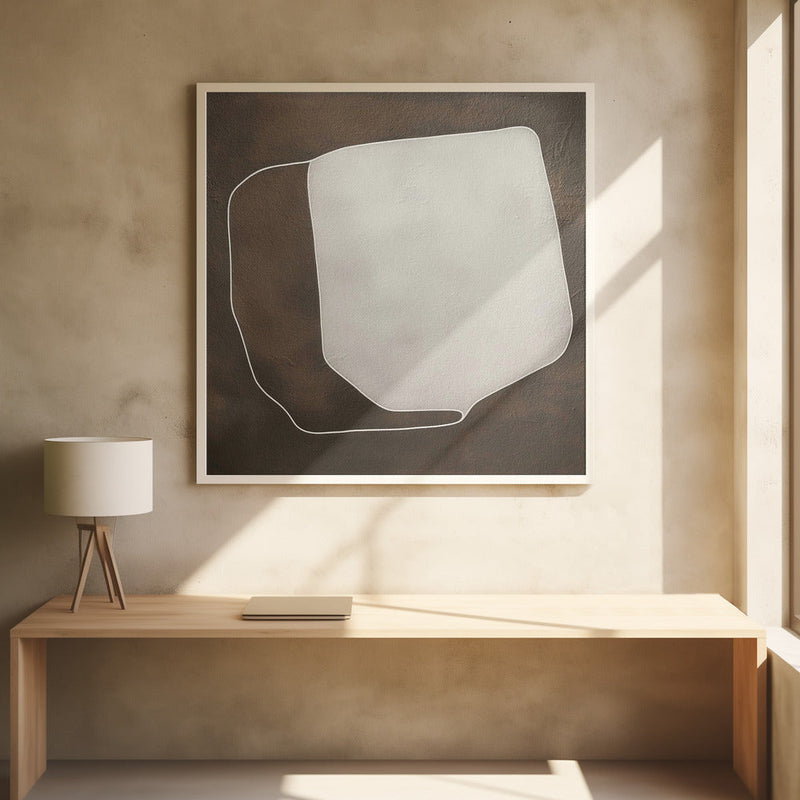 Line and shape II - Square Stretched Canvas, Poster or Fine Art Print I Heart Wall Art