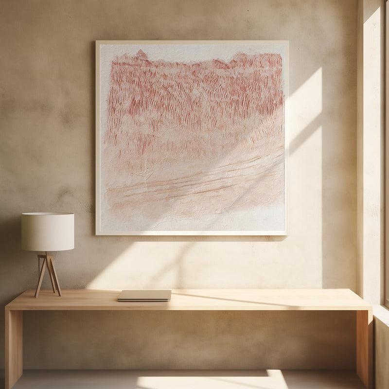 Textured Whispers - Square Stretched Canvas, Poster or Fine Art Print I Heart Wall Art