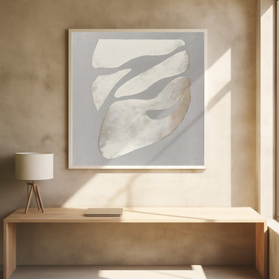 Fluid Forms Emerge - Square Stretched Canvas, Poster or Fine Art Print I Heart Wall Art